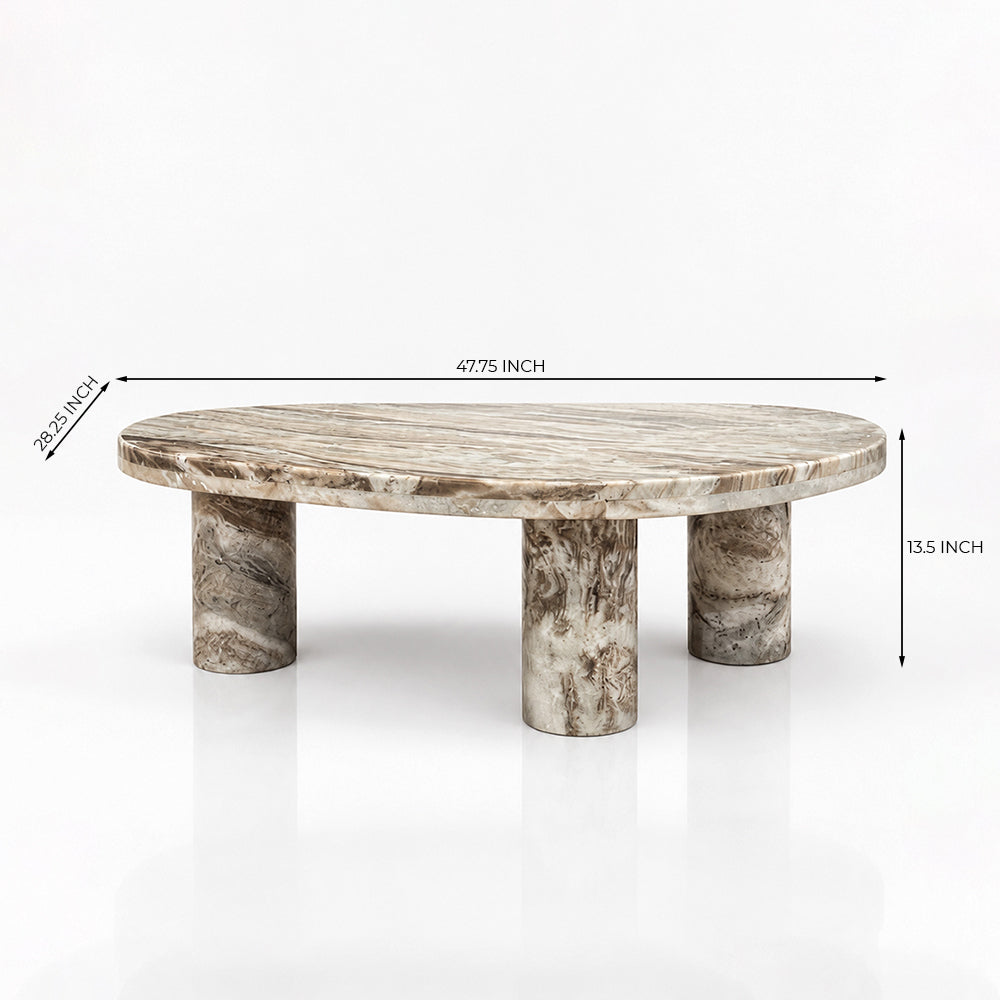 Blaze Sawar Marble Coffee Table Set of 2