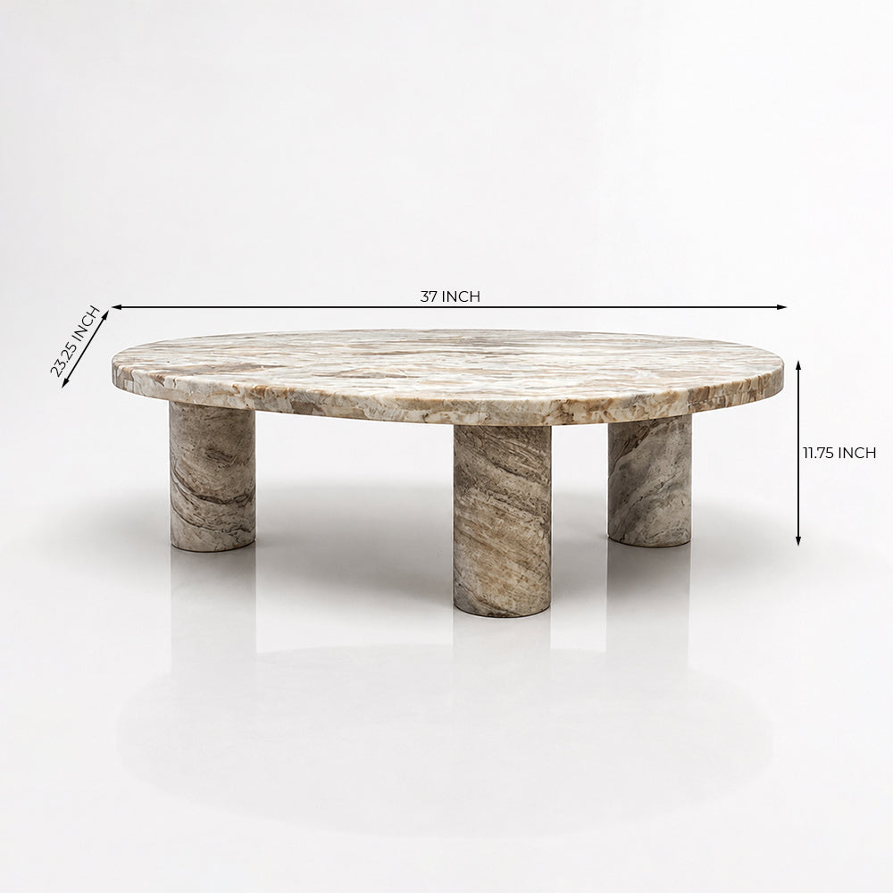 Blaze Sawar Marble Coffee Table Set of 2