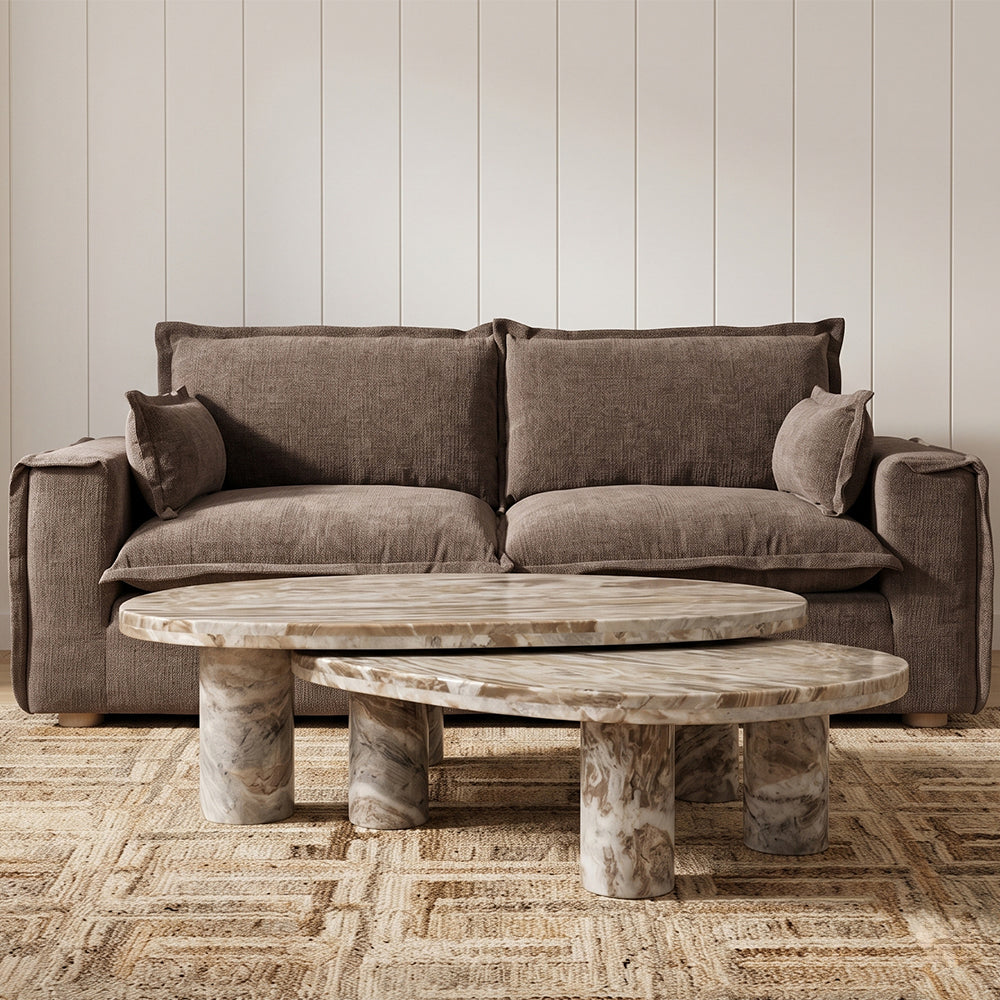 Blaze Sawar Marble Coffee Table Set of 2