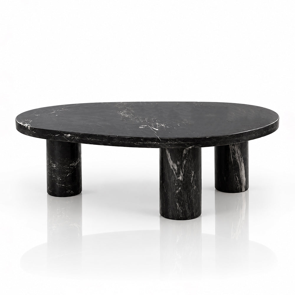Blaze Black Marble Coffee Table Set of 2