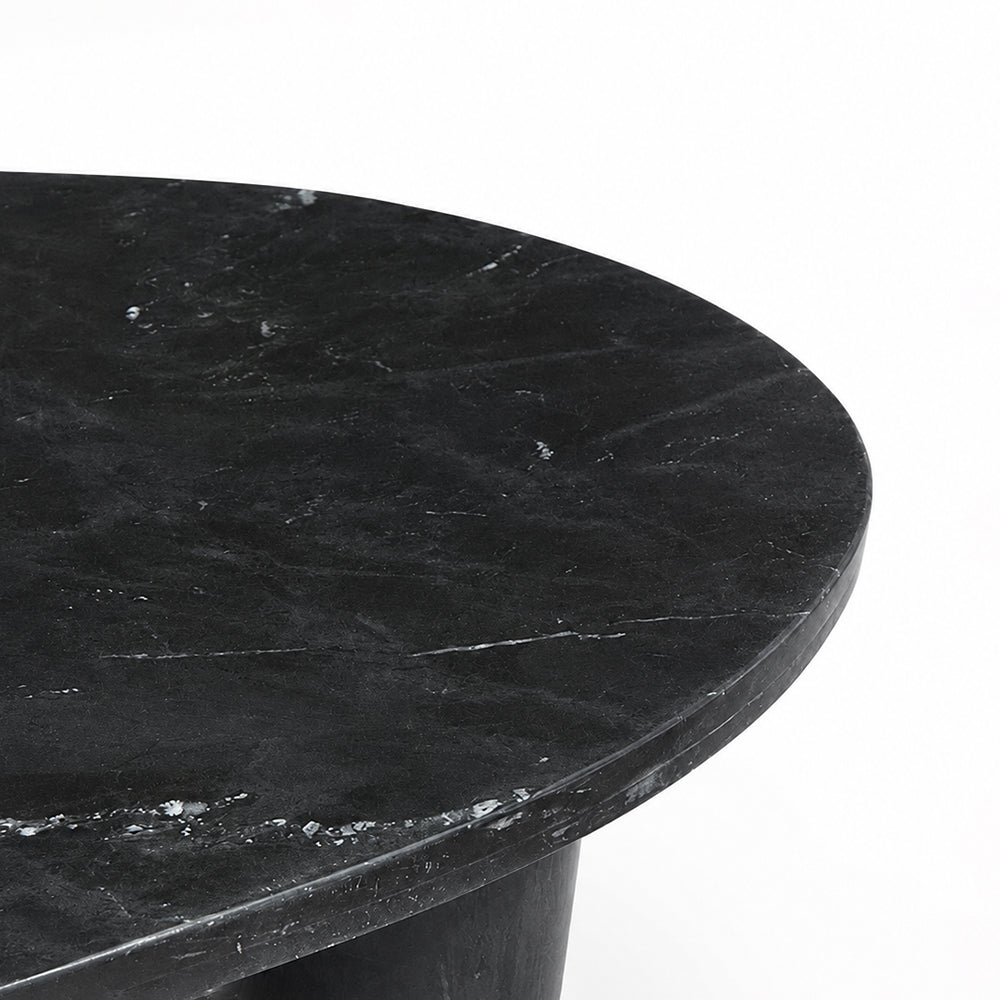 Blaze Black Marble Coffee Table Set of 2
