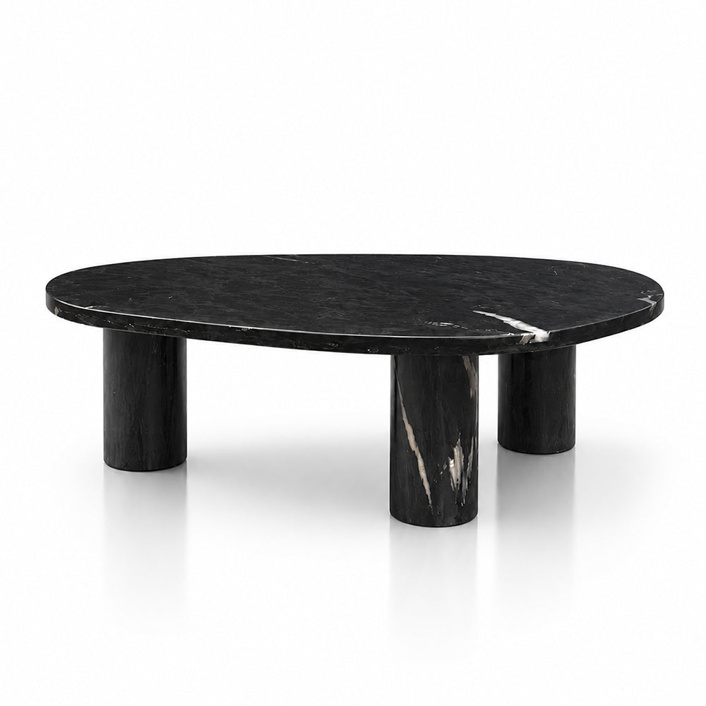 Blaze Black Marble Coffee Table Set of 2