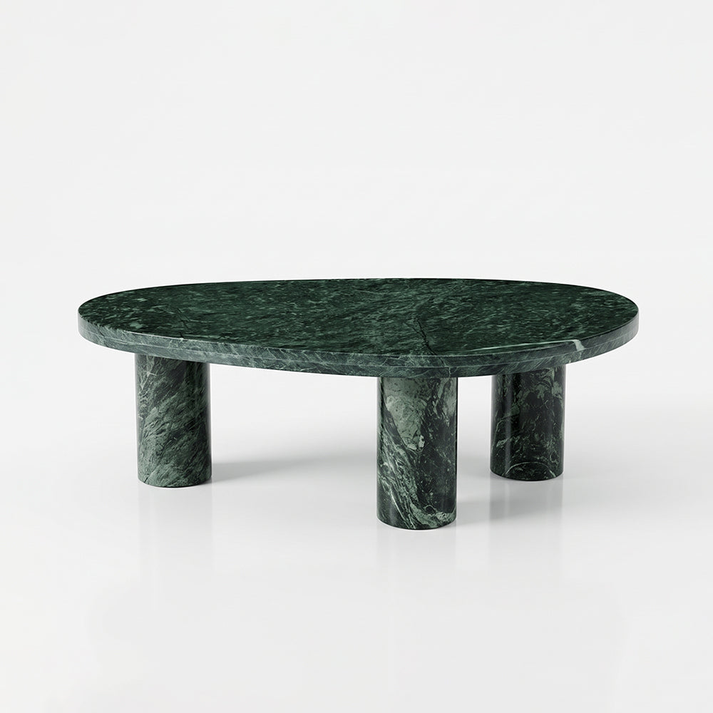 Blaze Green Marble Coffee Table Set of 2