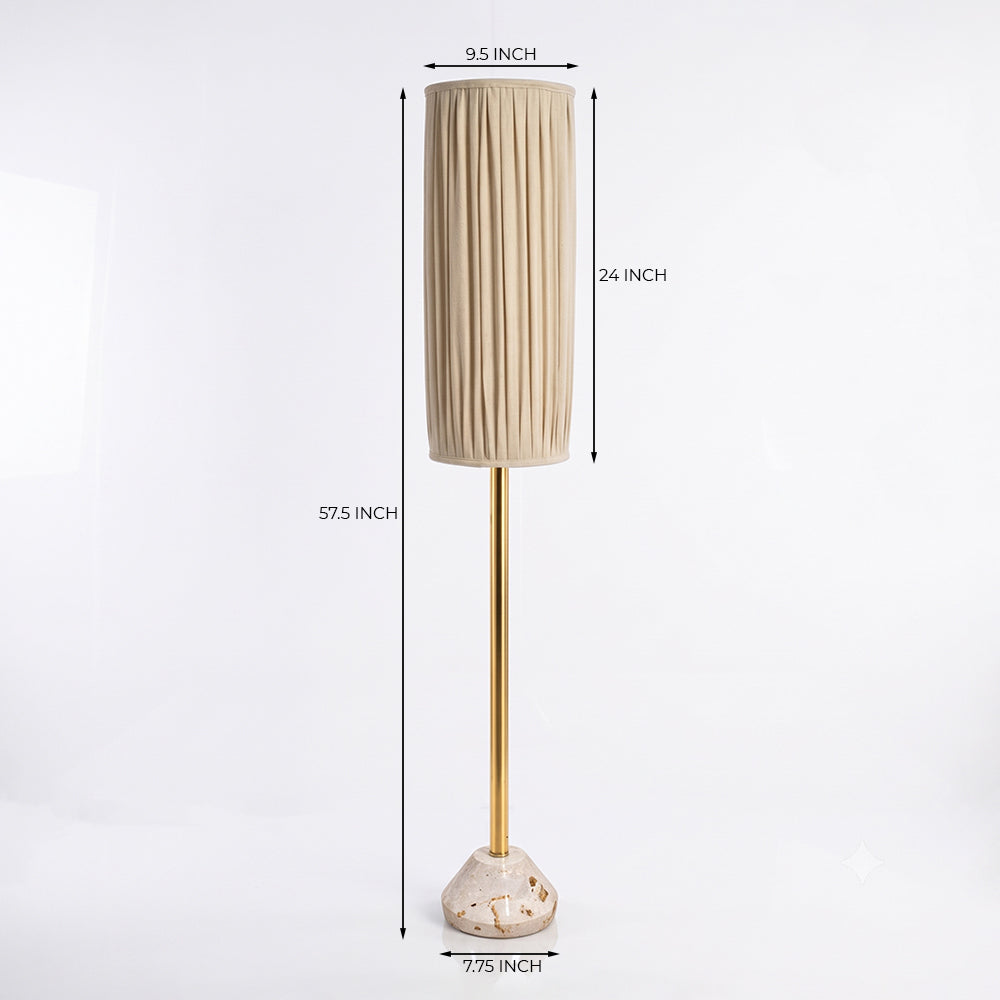 Orion Panther Marble Base Floor Lamp