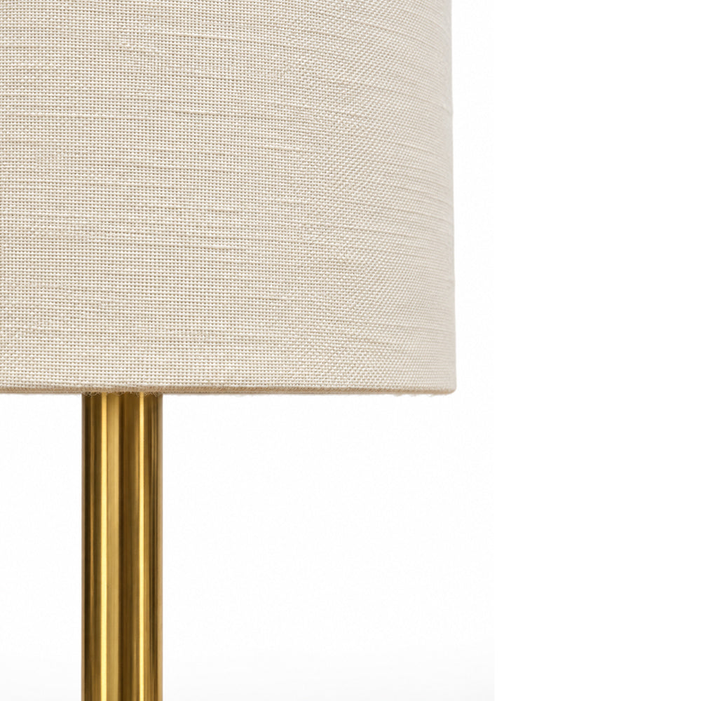 Stellan White Banswara Marble Base Floor Lamp