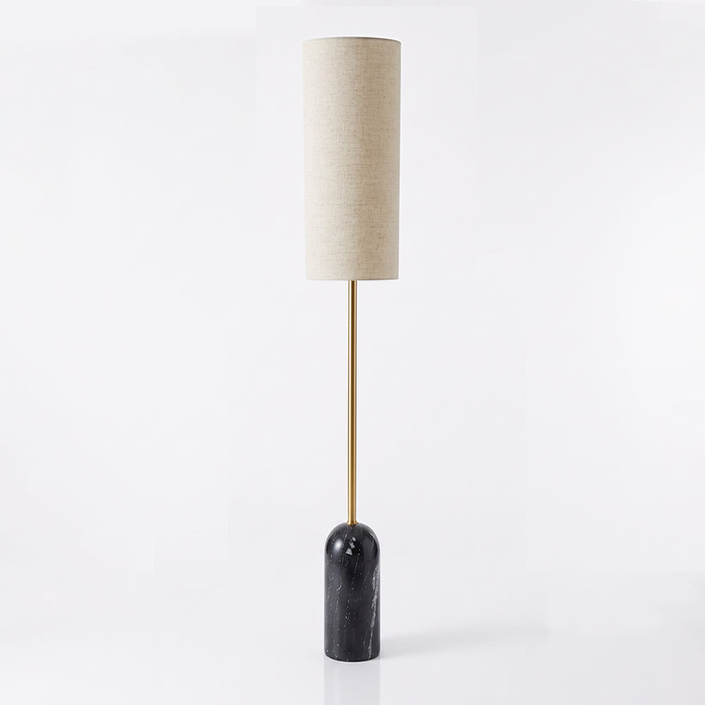 Greer Black Marble Base Floor Lamp