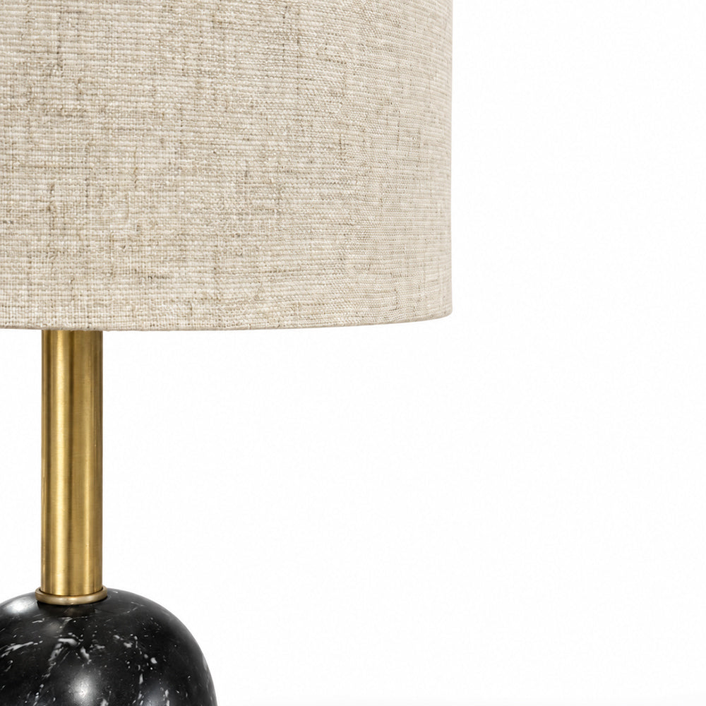Greer Black Marble Base Floor Lamp