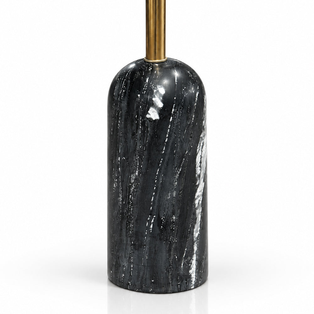 Greer Black Marble Base Floor Lamp