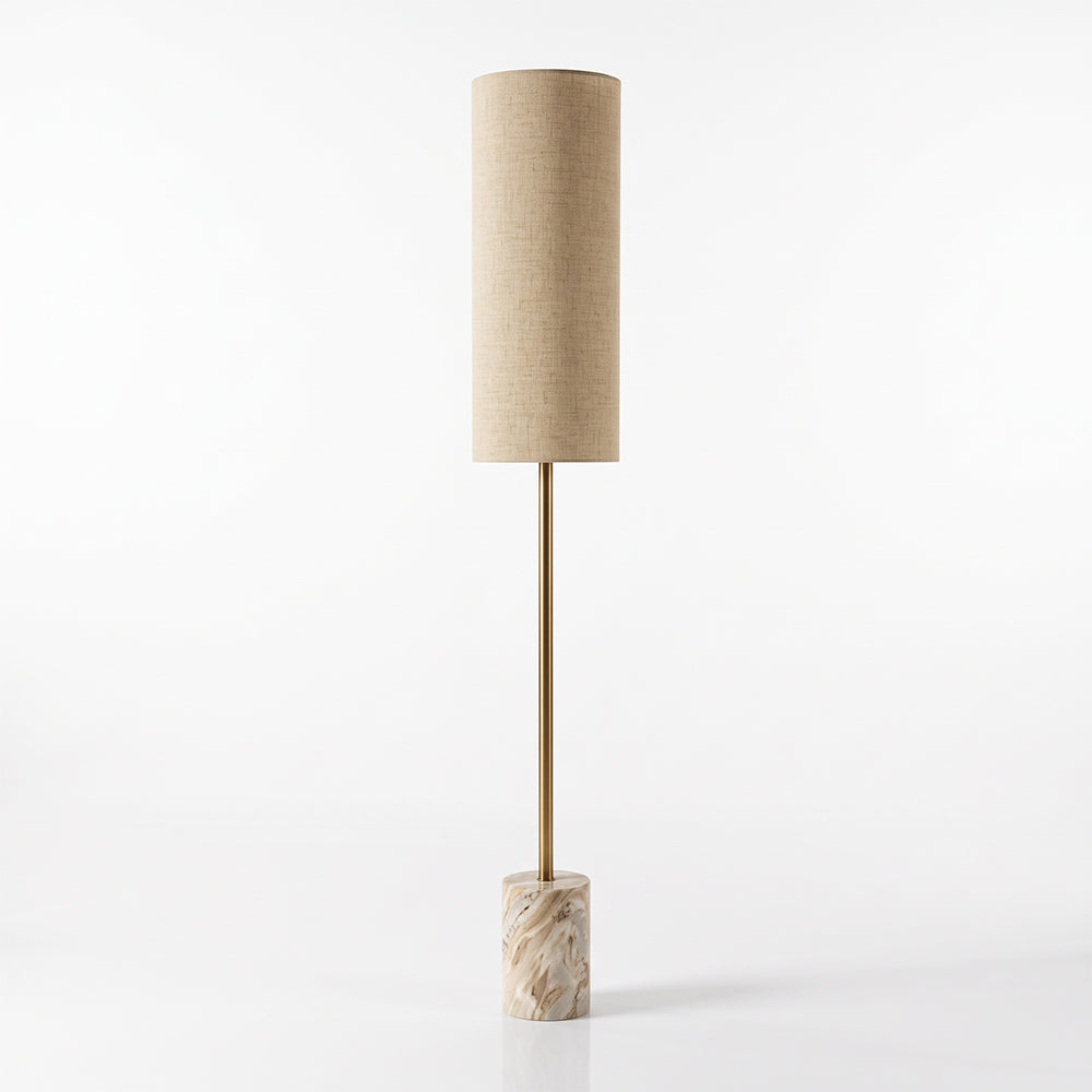 Magnus Sawar Marble Base Floor Lamp