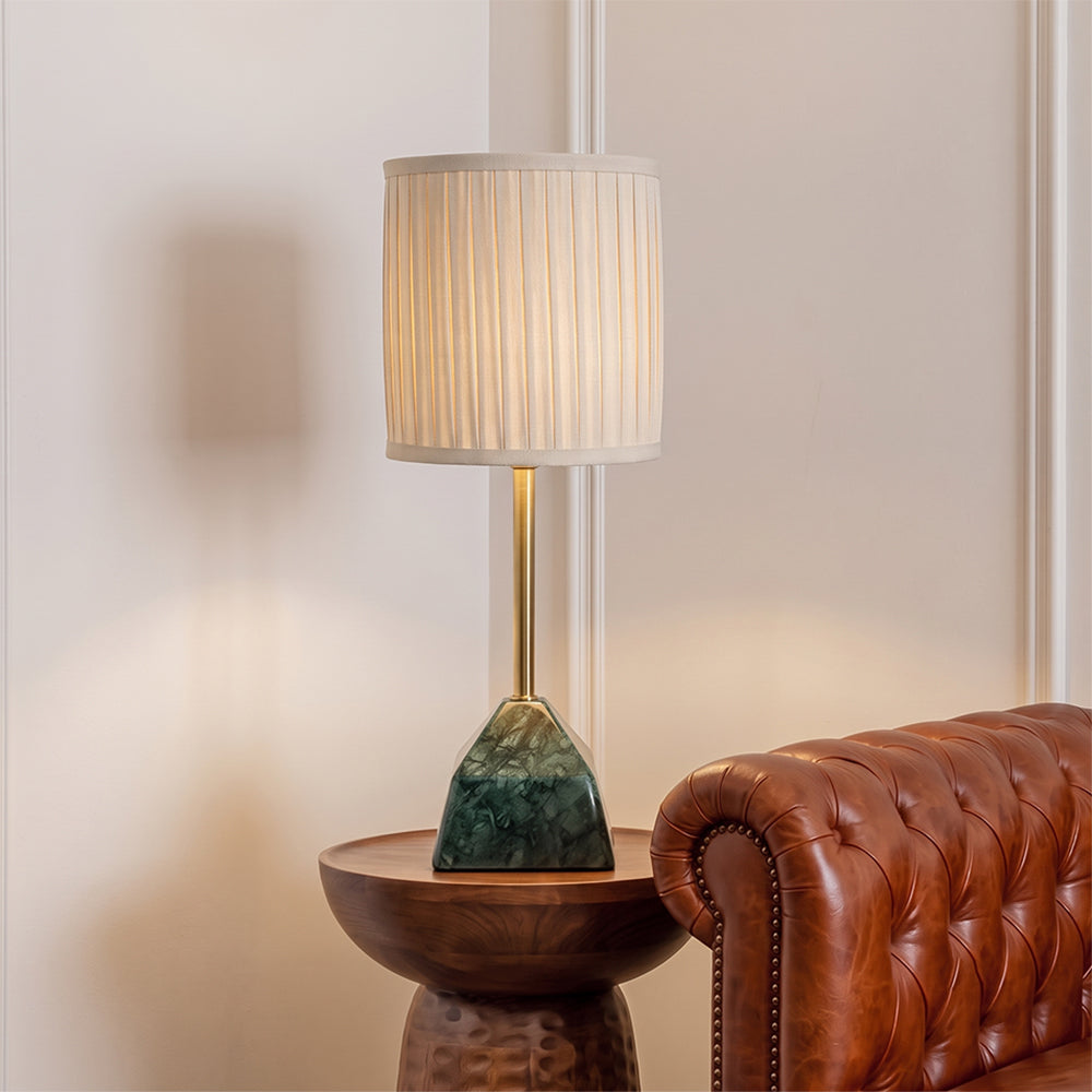 Hazel Green Marble Base Table Lamp