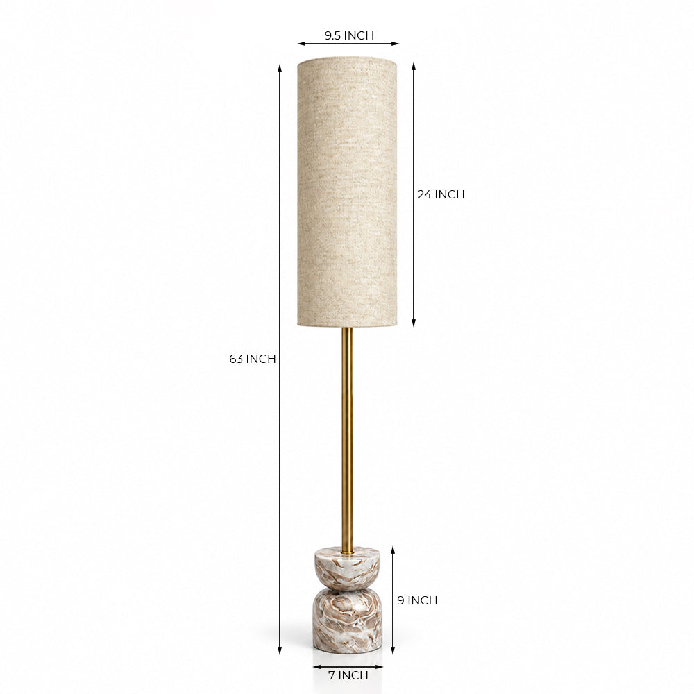 Lennox Sawar Marble Base Floor Lamp