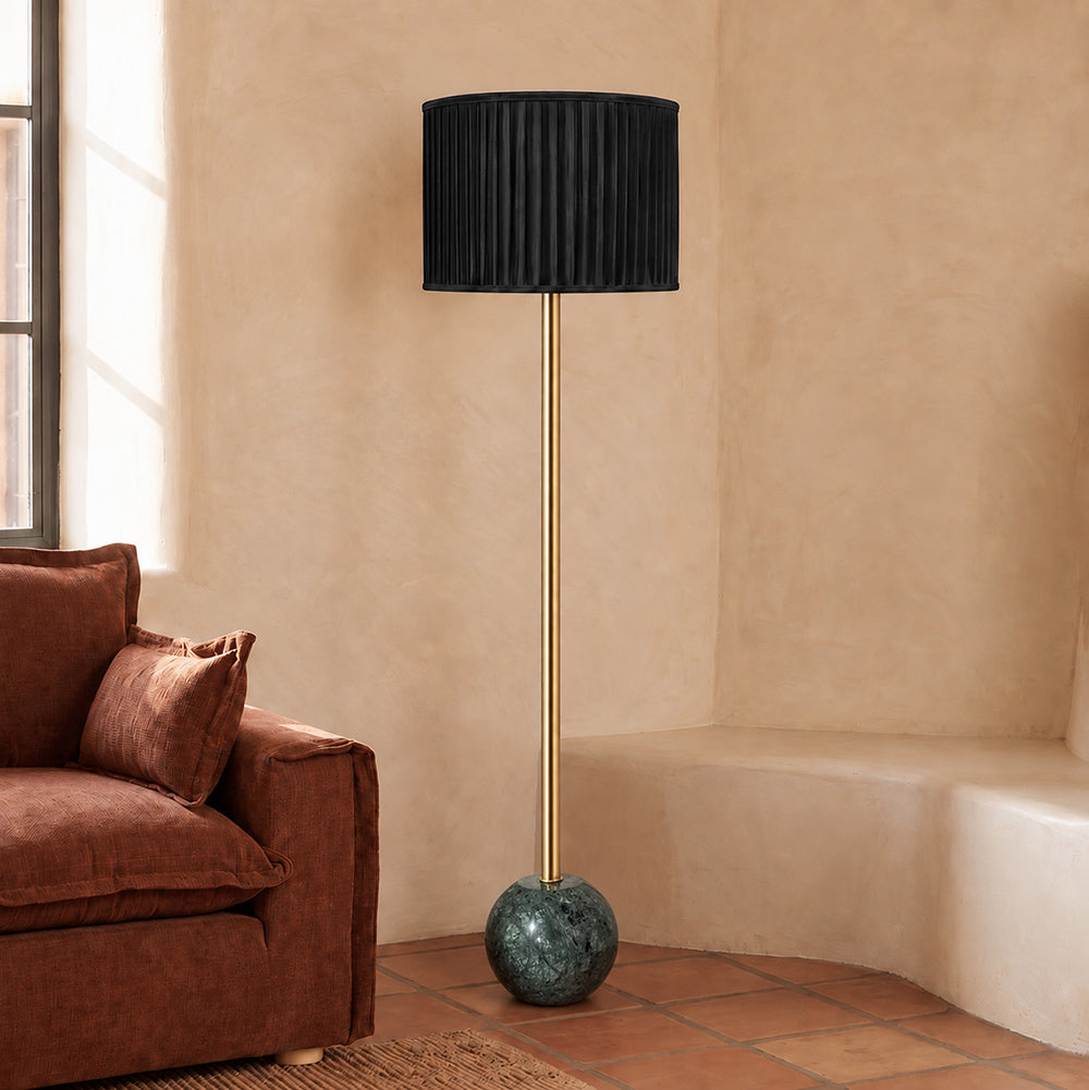 Arbor Green Marble Base Floor Lamp