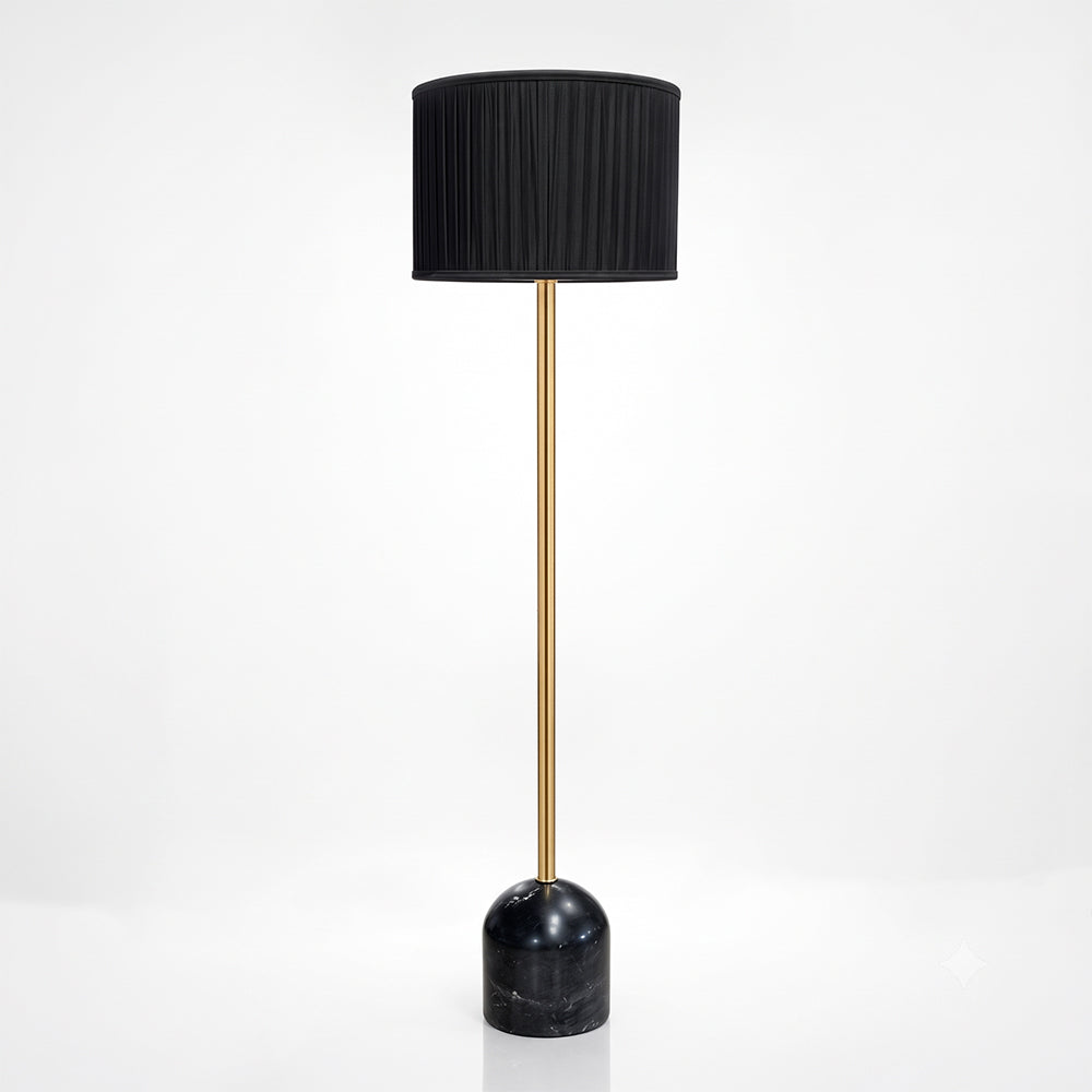 Drake Black Marble Base Floor Lamp