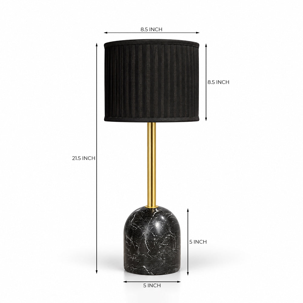 Elowen Black Marble Base Table Lamp