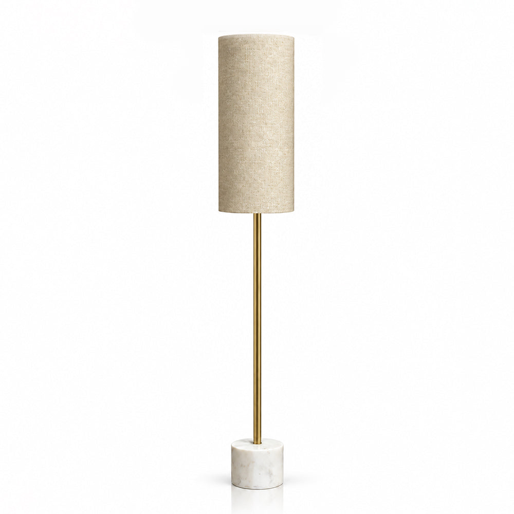 Bronte White Banswara Marble Base Floor Lamp