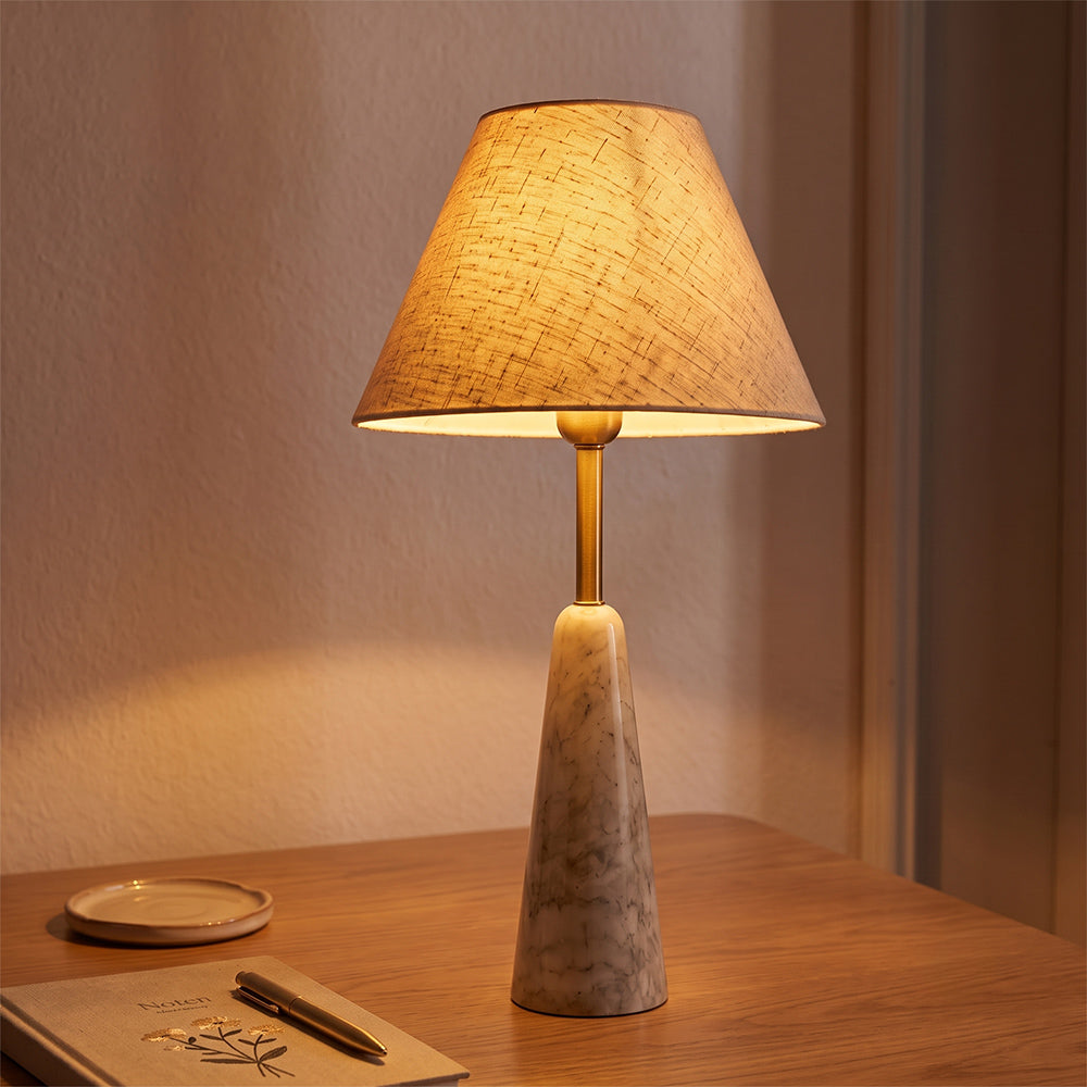 Luna Morchana Marble Base Table Lamp