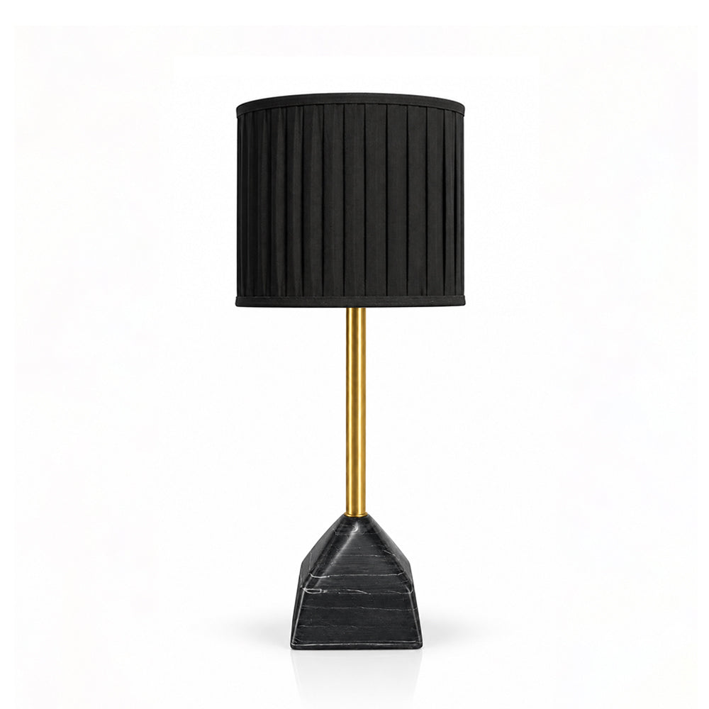 Tilda Black Marble Base Table Lamp