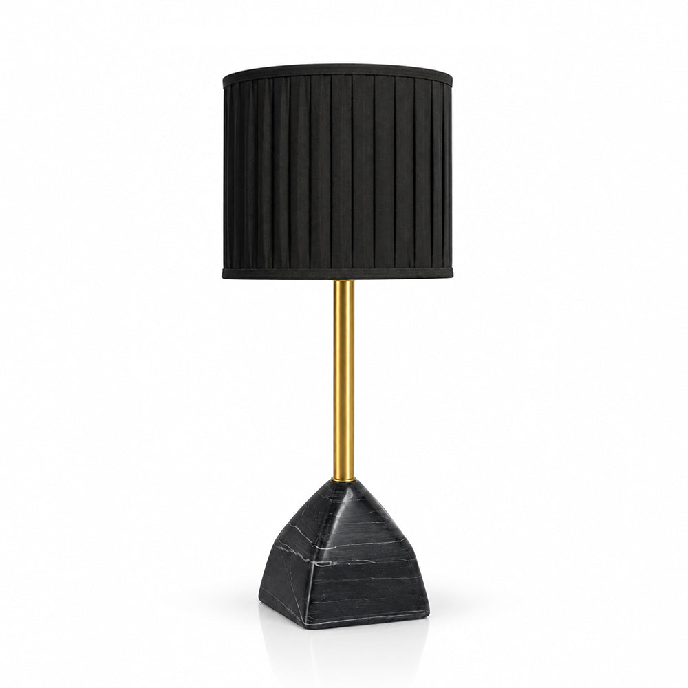 Tilda Black Marble Base Table Lamp