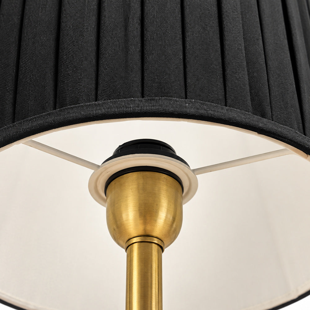 Tilda Black Marble Base Table Lamp
