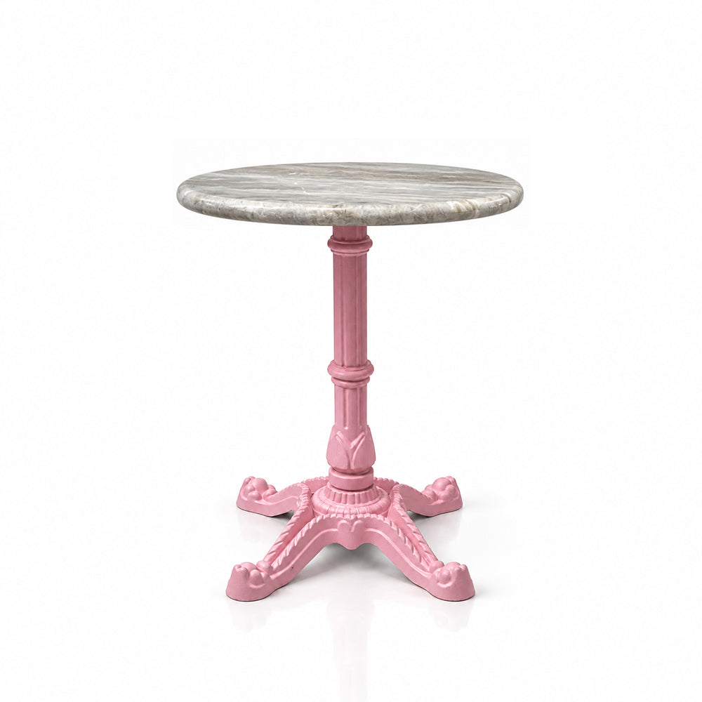 Avalon Sawar Marble Restaurant Table with Metal Legs - Small