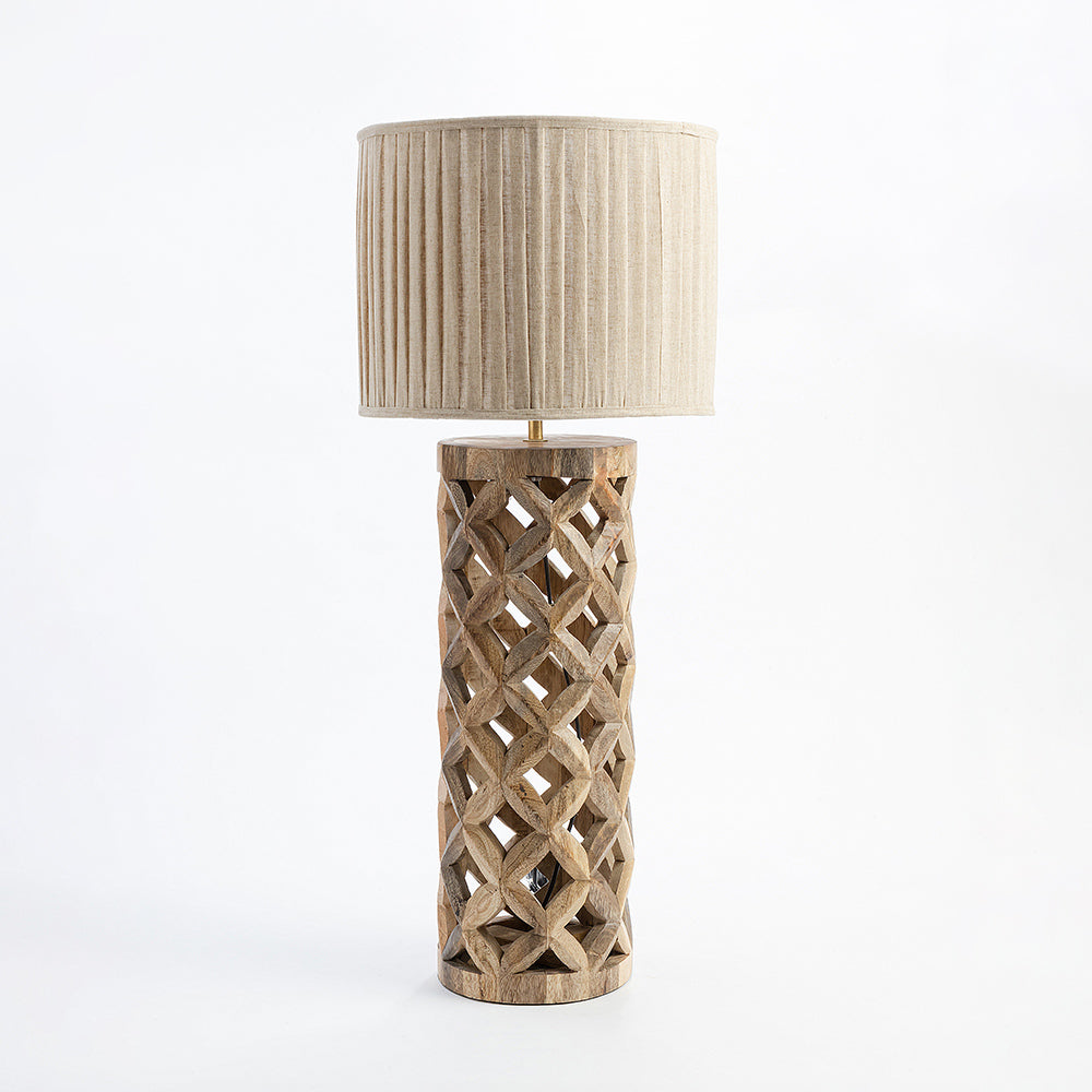 Petras Wooden Table Lamp