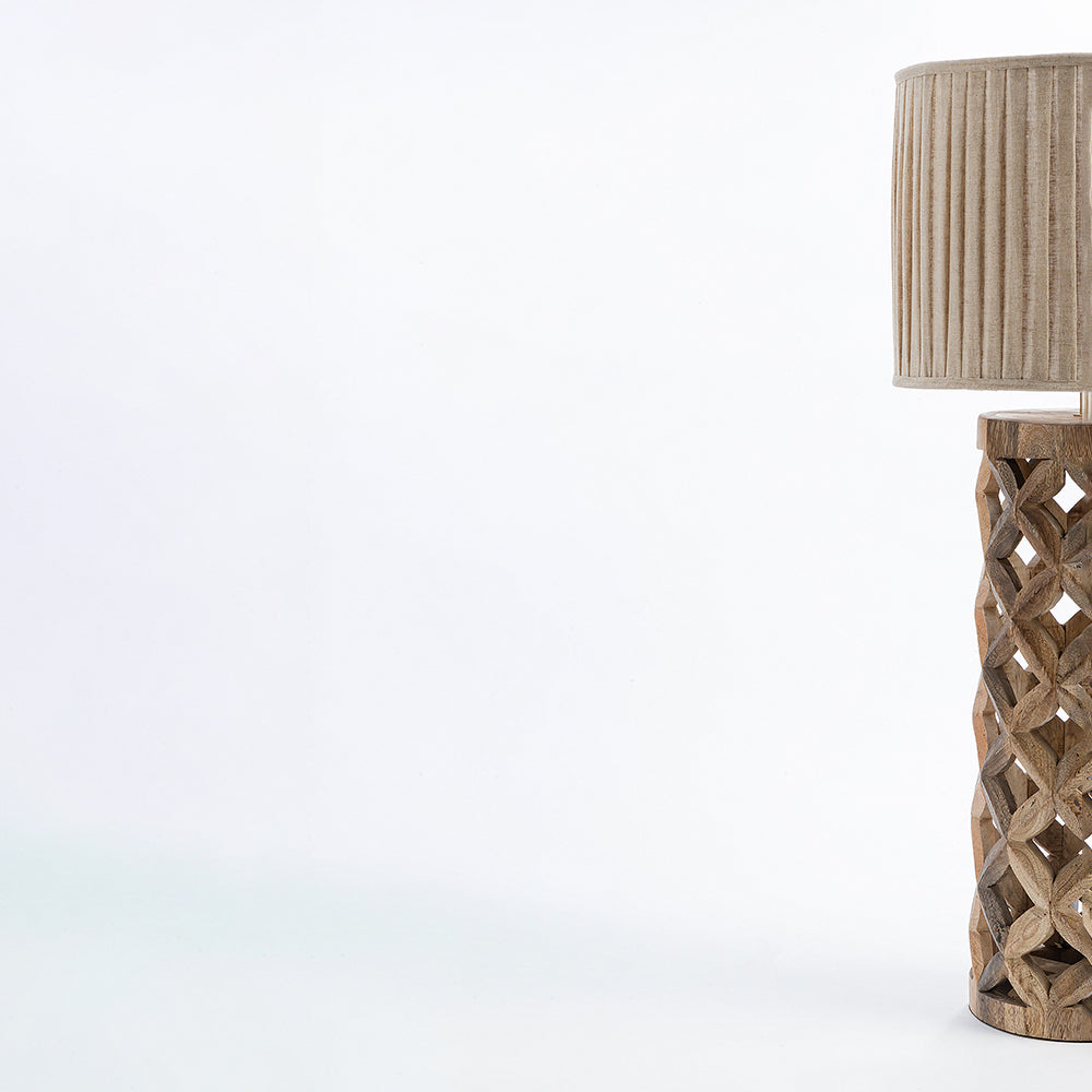 Petras Wooden Table Lamp