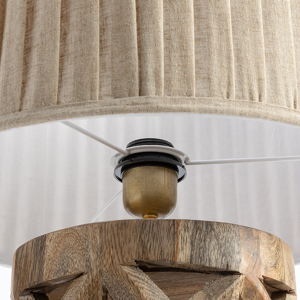 Petras Wooden Table Lamp