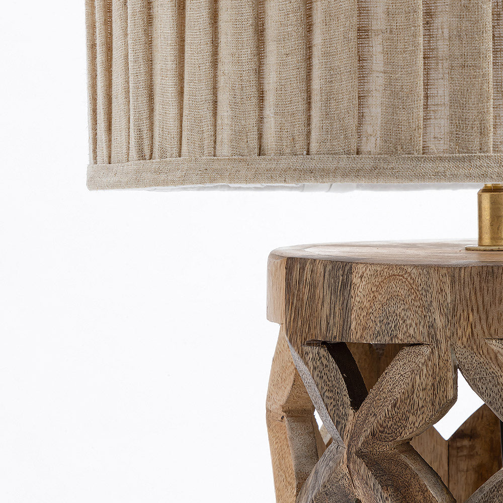 Petras Wooden Table Lamp