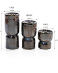 Sage Stone Ceramic Candle Holder