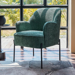 Ironveil Modern Armchair - Dark Green
