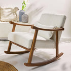 Margaret Wooden Rocking Chair - Cotton