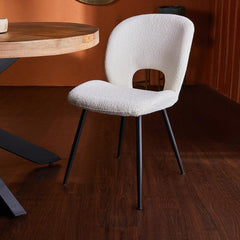 Ivoces Boucle Dining Chair - White