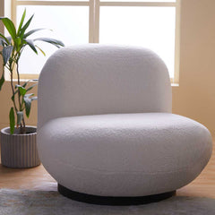 Eden End Swivel Sofa - White