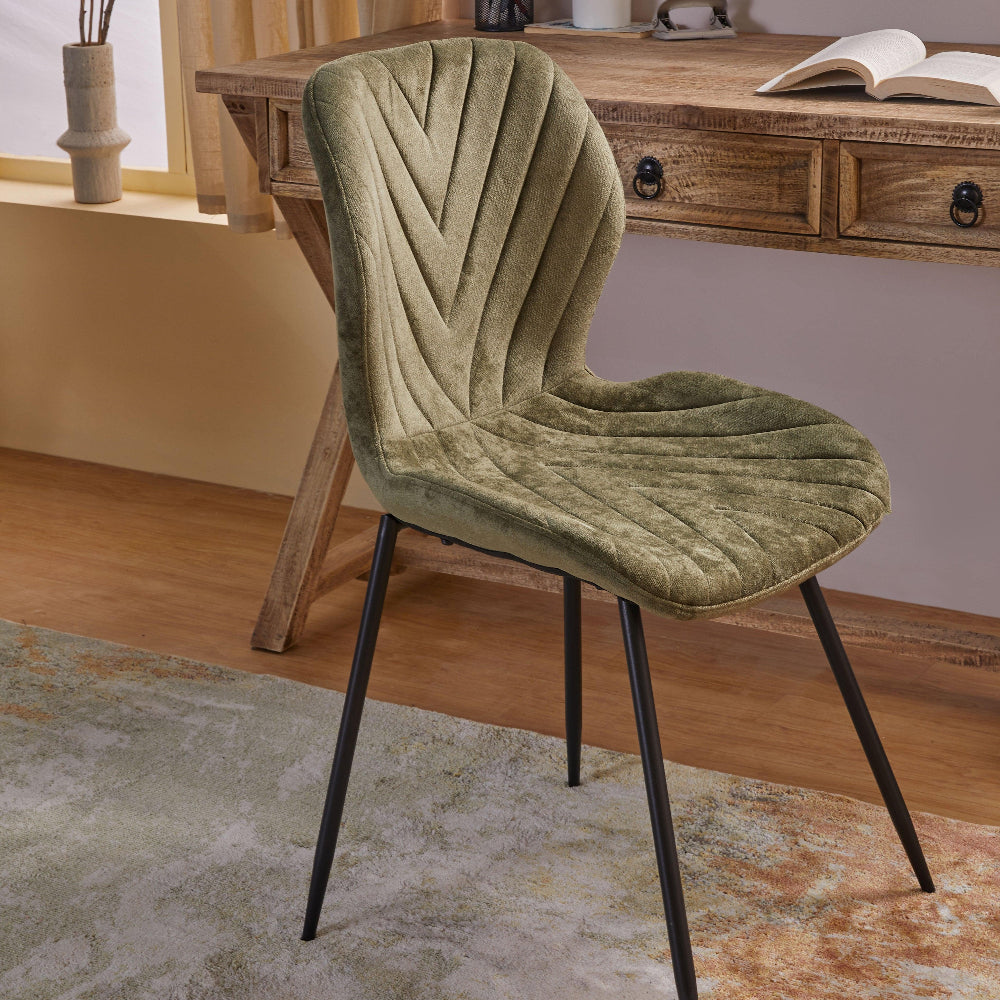 Elm Enclave Dining & Study Chair - Green