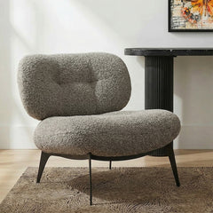 Sherdil Boucle Chair - Grey