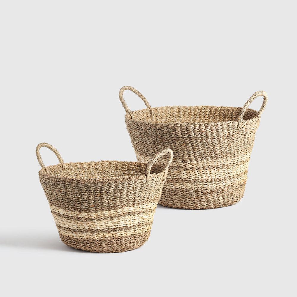 Athena Seagrass Basket set of 2 - Living Shapes