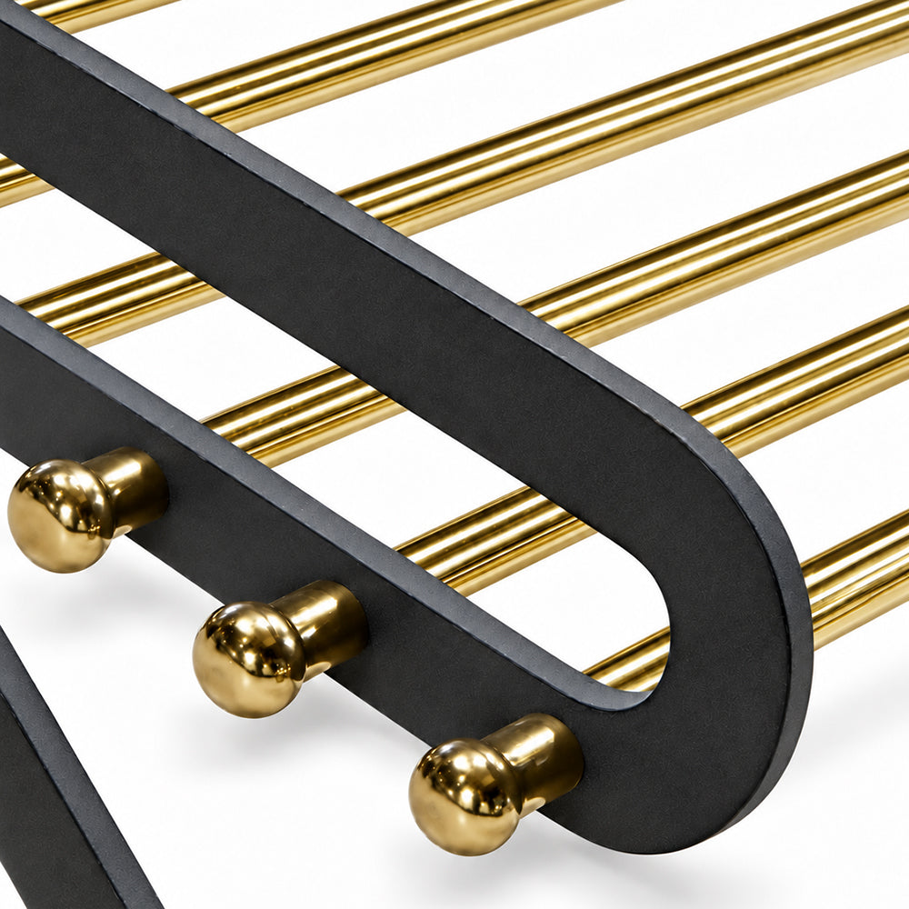 Jaro Mud Grey Metal Shoe Rack - Product View 2