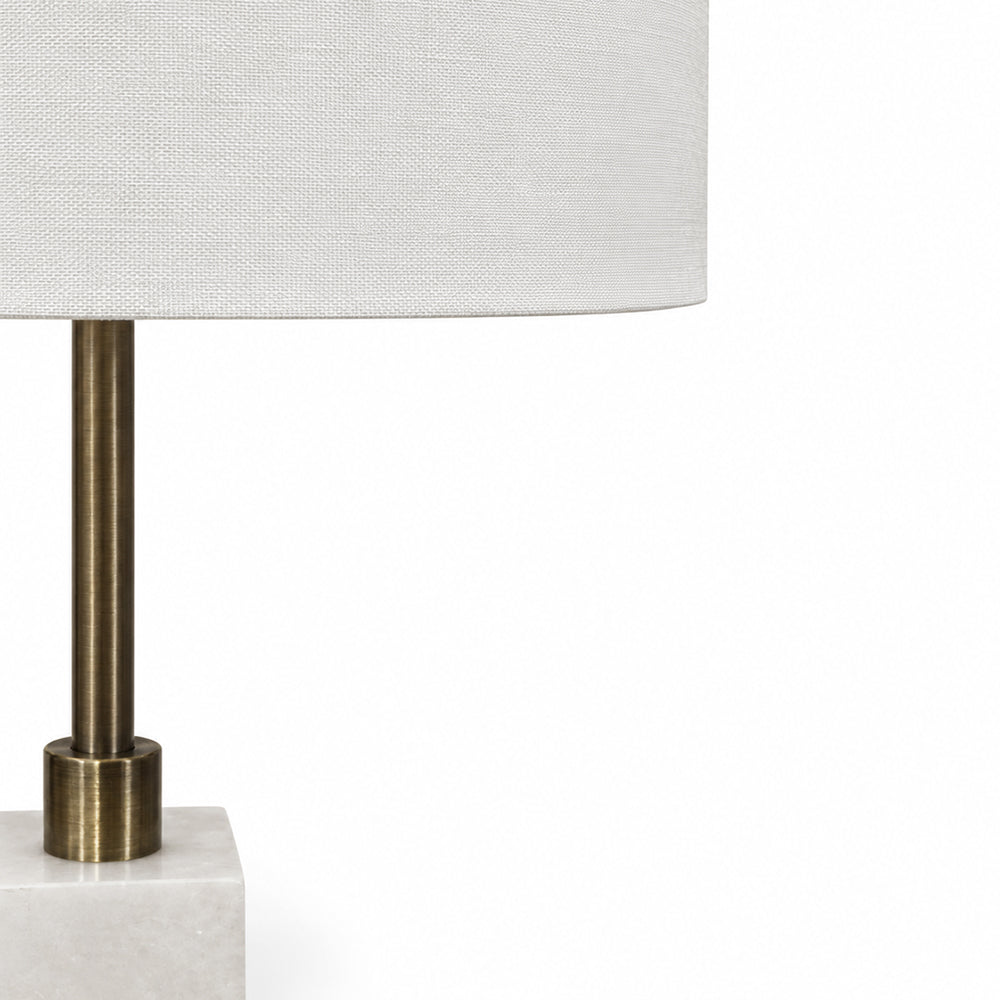 Selene Marble Table Lamp with Metal - Product View 4
