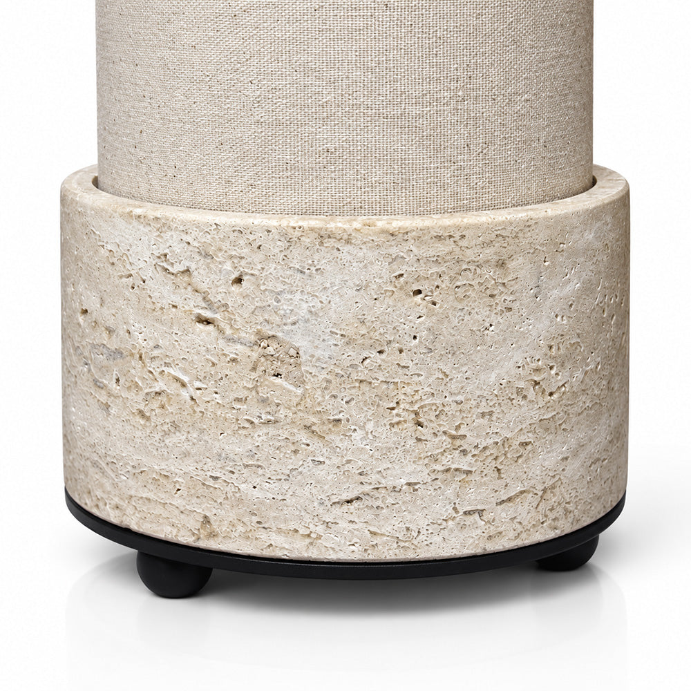 Rhea Marble Table Lamp with Metal - Product View 3
