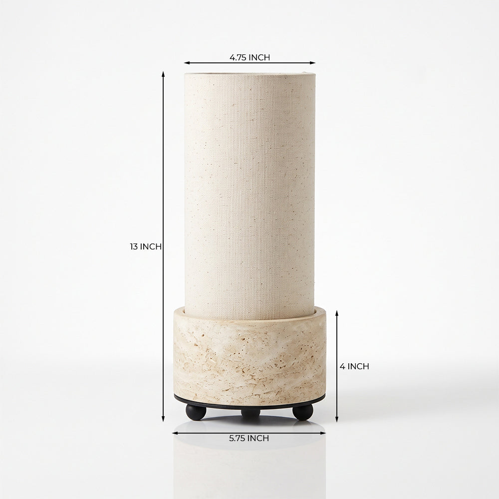 Rhea Marble Table Lamp with Metal - Product View 5