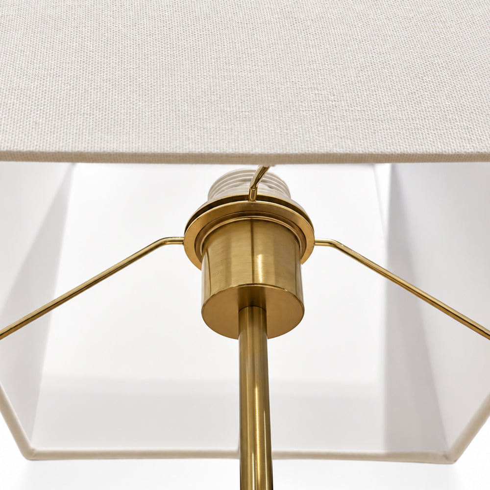 Blaze Marble Table Lamp with Metal - Product View 3
