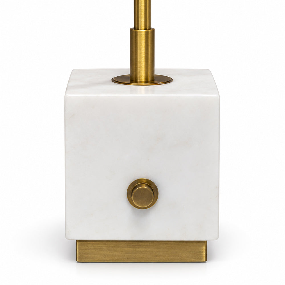 Blaze Marble Table Lamp with Metal - Product View 4