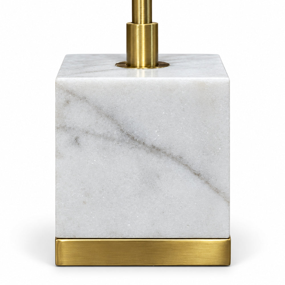 Thorne Marble Floor Lamp with Metal - Product View 3