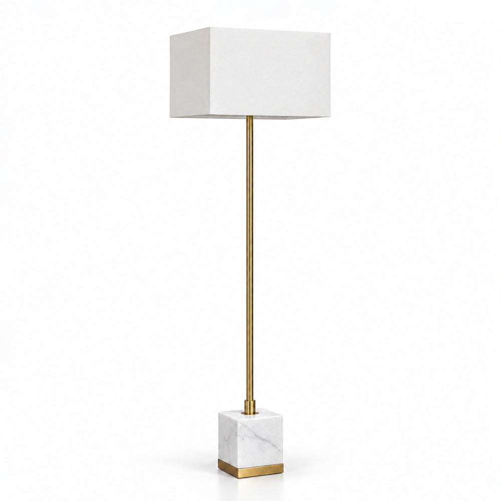 Thorne Marble Floor Lamp with Metal - Product View 5