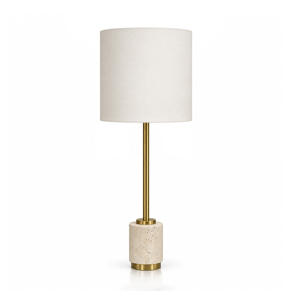Priya Marble Table Lamp with Metal - Product View 1