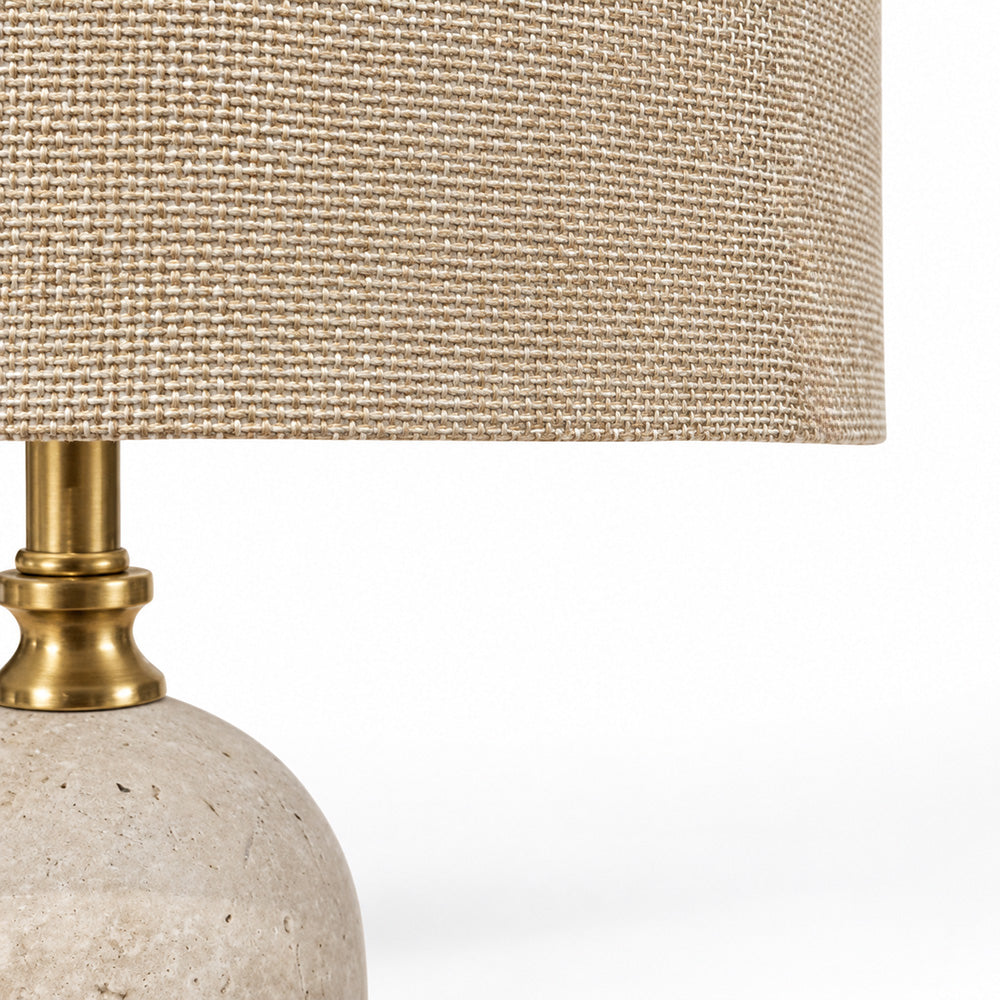 Kai Marble Table Lamp with Metal - Product View 3