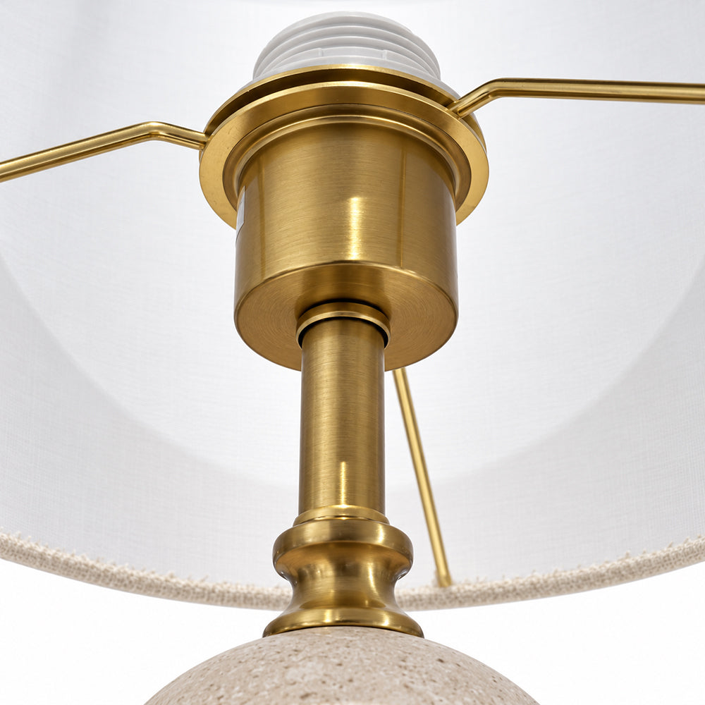 Kai Marble Table Lamp with Metal - Product View 4
