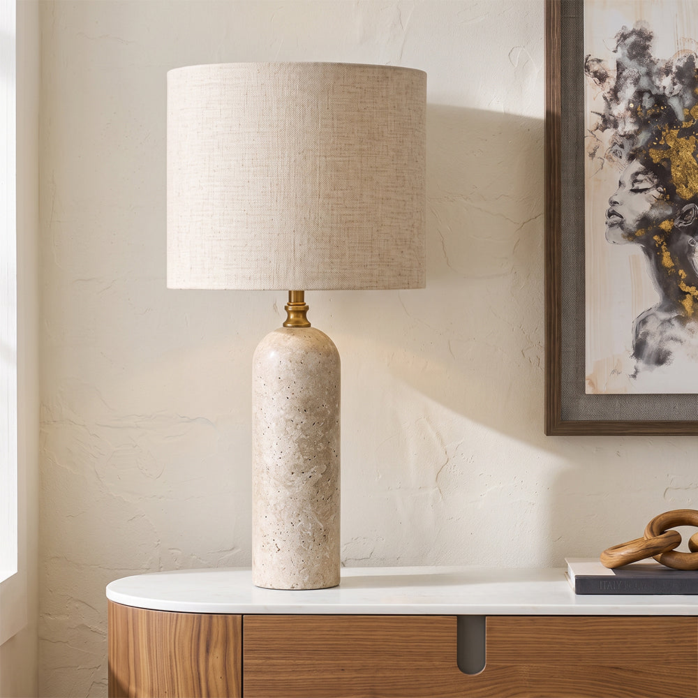 Kai Marble Table Lamp with Metal - Product View 5