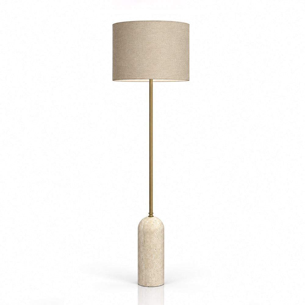 Dusk Marble Floor Lamp with Metal - Product View 1