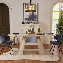 Andrew Hughes 6 Seater Dining Table - White Oak